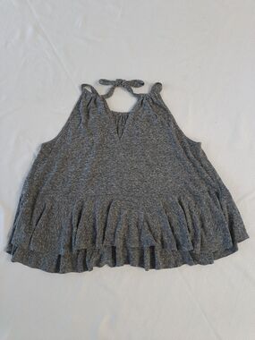 Old Navy Gray Halter Ruffle Camisole
